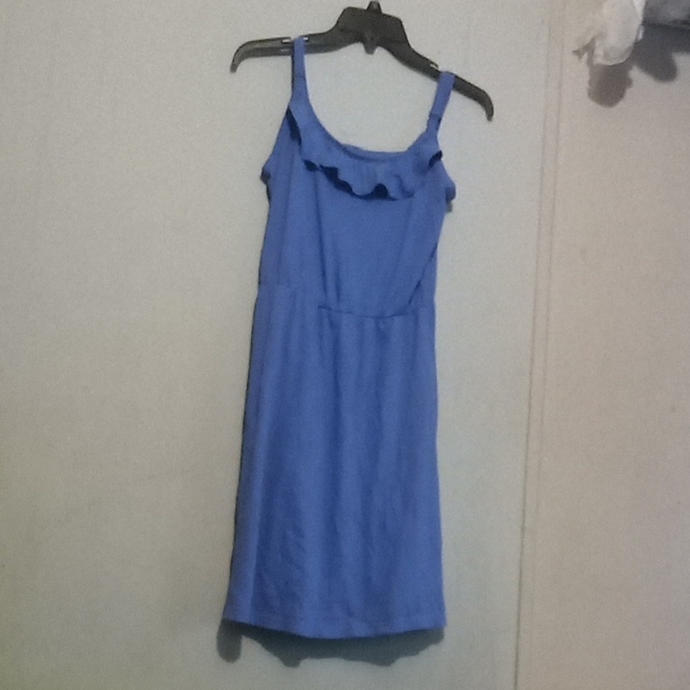 Faded Glory Blue Cotton Blend Top